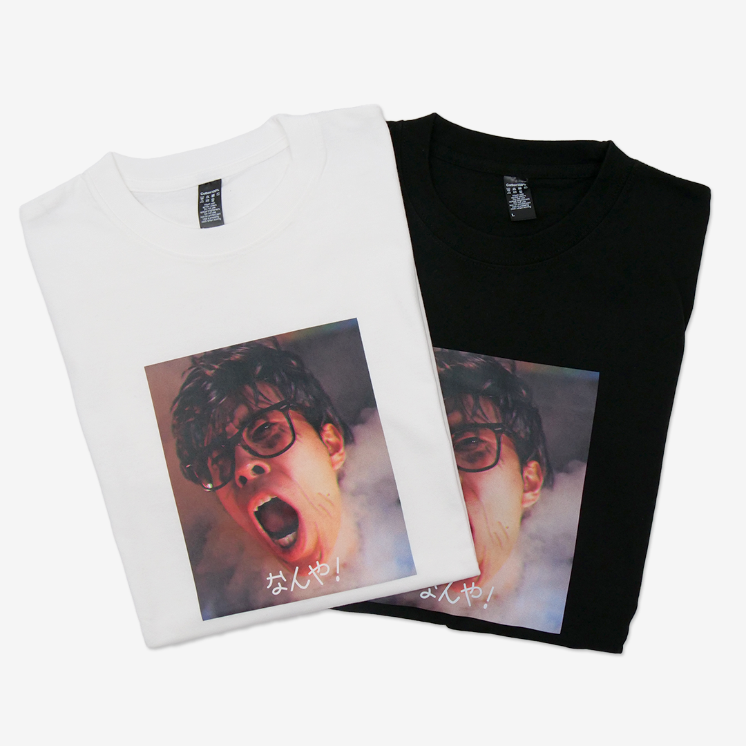モラ爺 PRINT TEE white